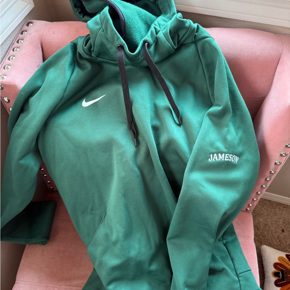 Nike Green Hoodie with Embroidered Detail